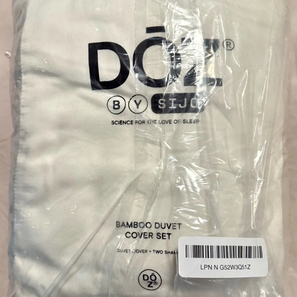 NWT Doz/Sijo Bamboo Full/Queen Duvet & Sham Set - Picture 4 of 6